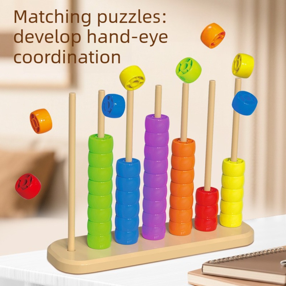 Abacus Counting Bead - 비즈 매칭 어린이 퍼즐 장난감-수학 계산대