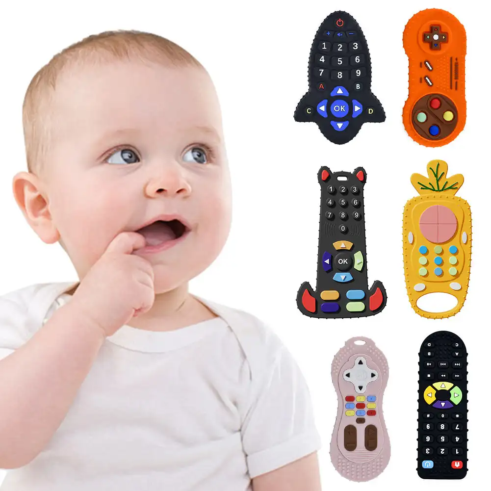 Kids Nature Education - 아기 실리콘 Teether 장난감 원격 제어