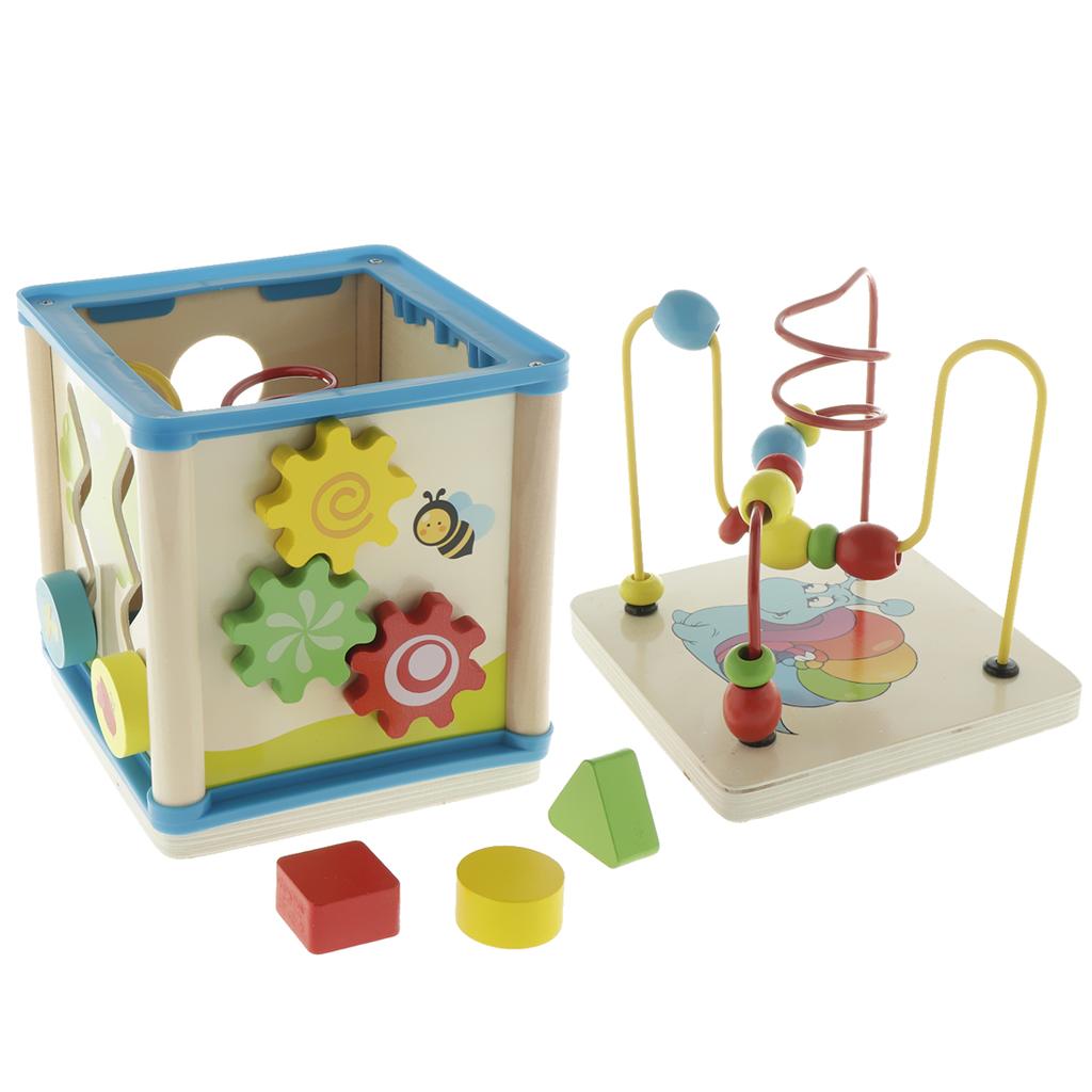 Abacus Counting Bead - 나무 활동 큐브 3D 퍼즐 몬테소리