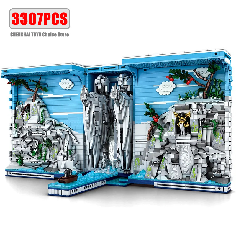 Kingdom Kids Education - 3307피스 이집트 왕국 북엔드 블록 건축