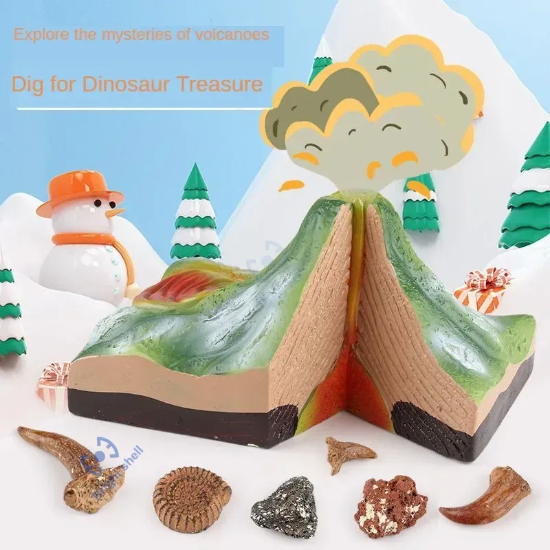 Science Kit Volcano - 피라미드 어린이 장난감 공룡 화산 DIY