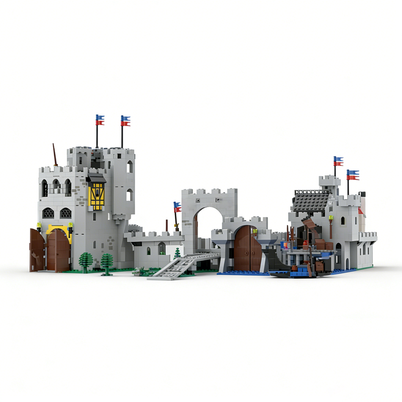 1534피스 MOC 캐슬 클래식 사자 기사단 왕국 모델 - Kingdom Kids Education 리뷰 및 가격