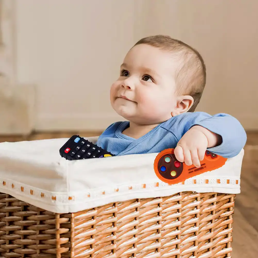 아기 실리콘 Teether 장난감 원격 제어 모양 Te - Kids Nature Education 리뷰 및 가격