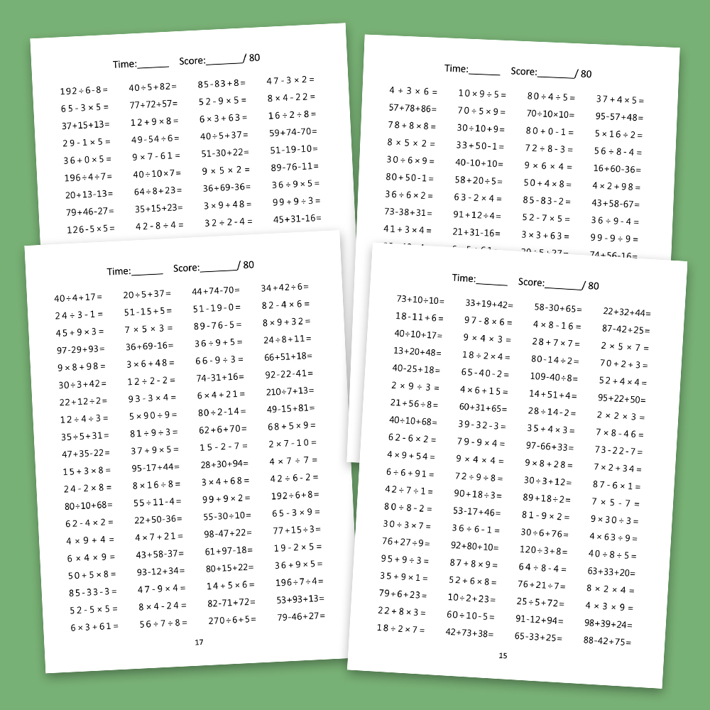 뺄셈, 덧셈, 곱셈 및 나눗셈 혼합 연산 어린이용 수학 - Sight Word Game 리뷰 및 가격