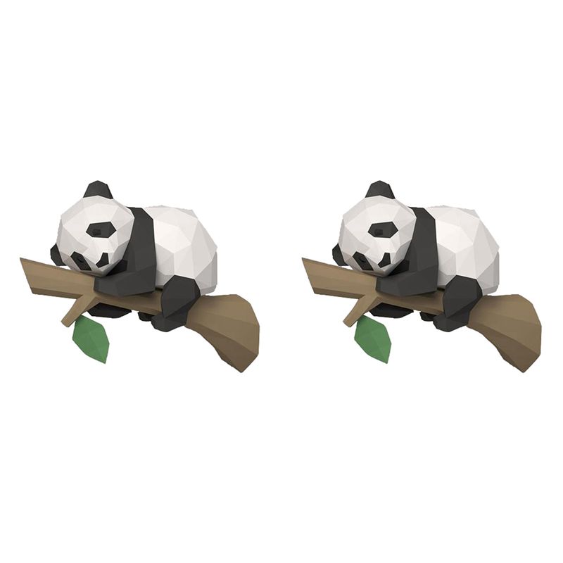 DT39 2X 3D 동물 종이 모형, 나무 위의 팬더, - Kids Education Wallpaper 리뷰 및 가격