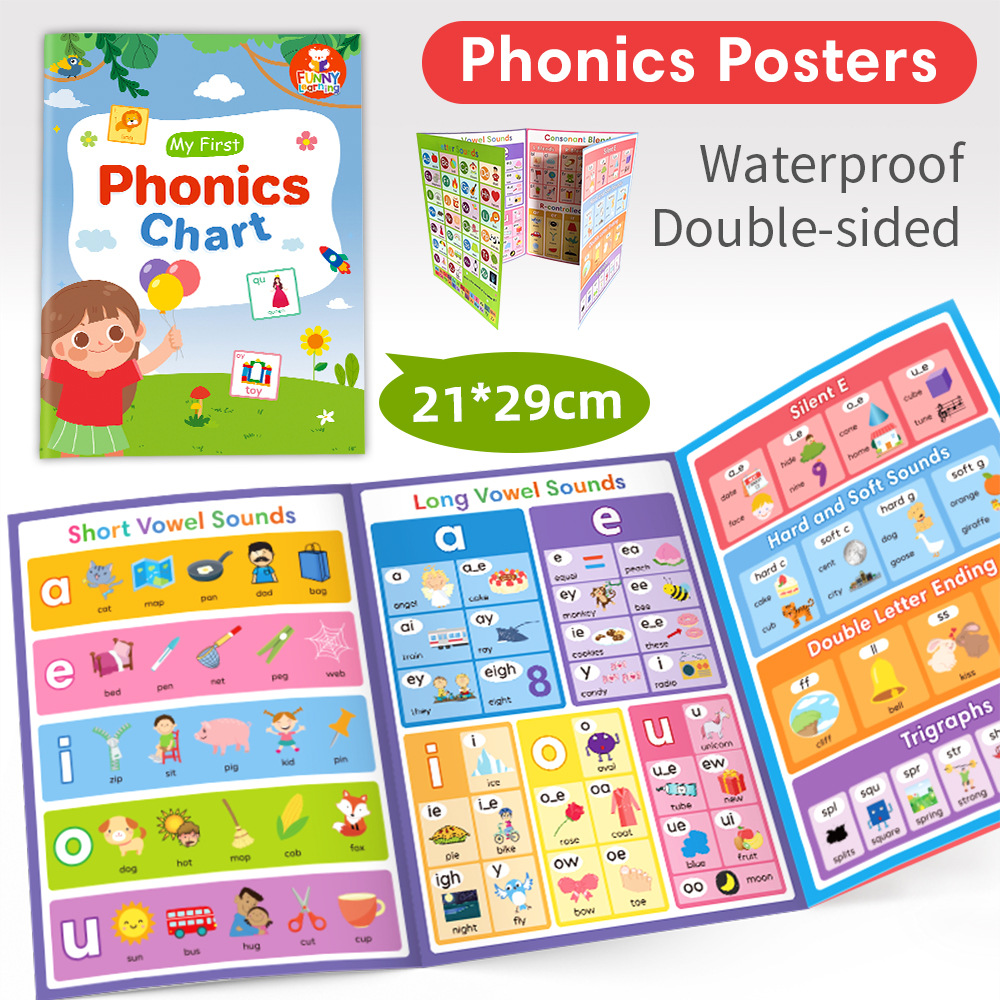 어린이를 위한 파닉스 차트 영어 발음 규칙 학습 포스터 - Sight Word Game 리뷰 및 가격