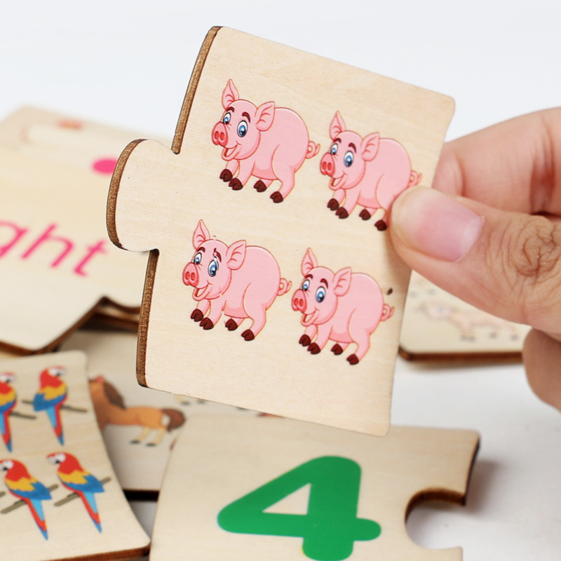 어린이 철제 상자 숫자 학습 나무 동물 음식 퍼즐 보드 - Kids Education Material 리뷰 및 가격