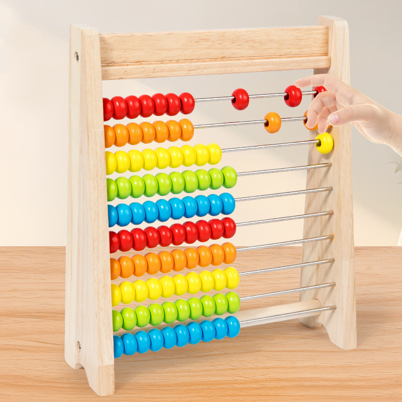 나무 구슬 계산 놀이 몬테소리 무지개 계산 추가 뺄셈  - Abacus Counting Bead 리뷰 및 가격
