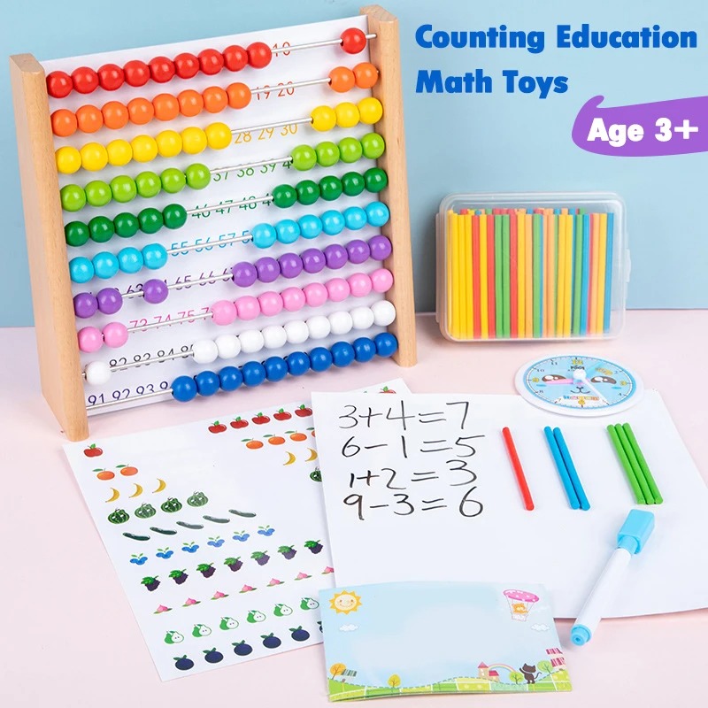 나무 주판 교육용 수학 장난감 어린이 무지개 구슬 숫자 - Abacus Counting Bead 리뷰 및 가격