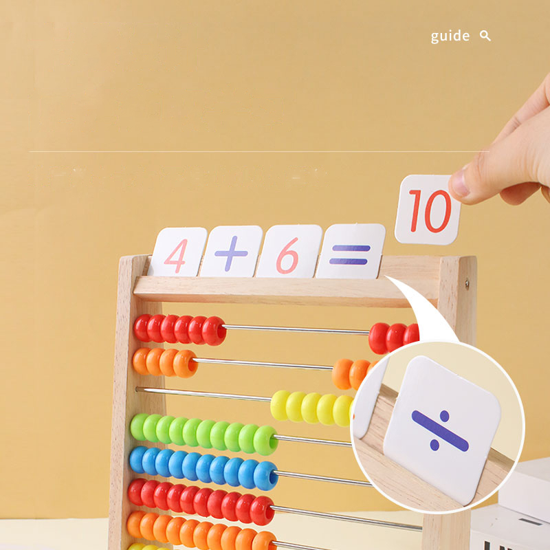 나무 계산 장난감 주판 몬테소리 교육 수학 장난감 어린 - Abacus Counting Bead 리뷰 및 가격