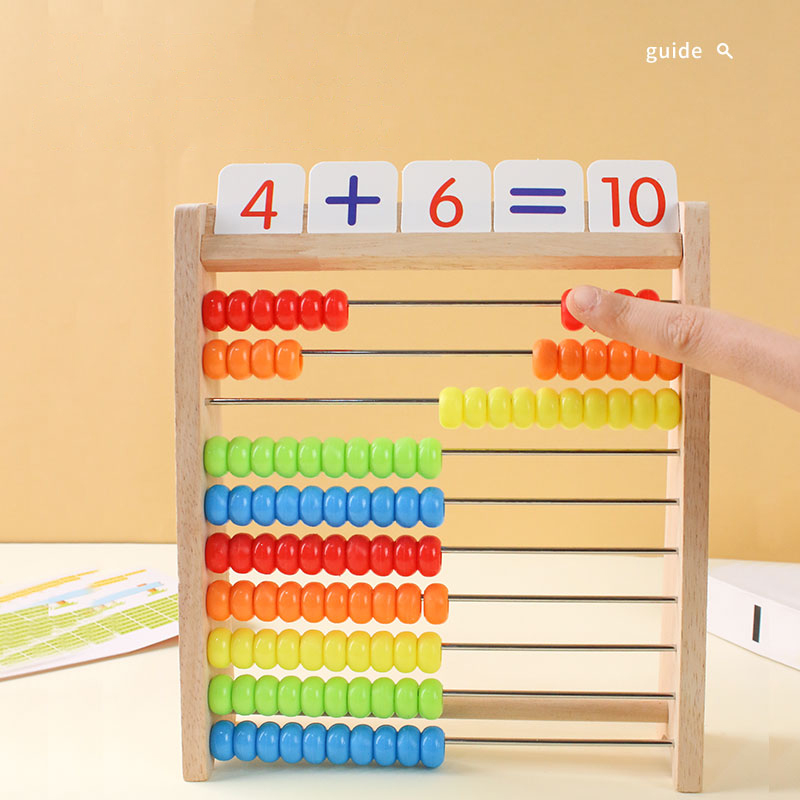 나무 계산 장난감 주판 몬테소리 교육 수학 장난감 어린 - Abacus Counting Bead 리뷰 및 가격