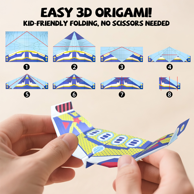 36장 종이비행기 종이접기 키트 STEM 교육용 DIY - Kids Education Material 리뷰 및 가격