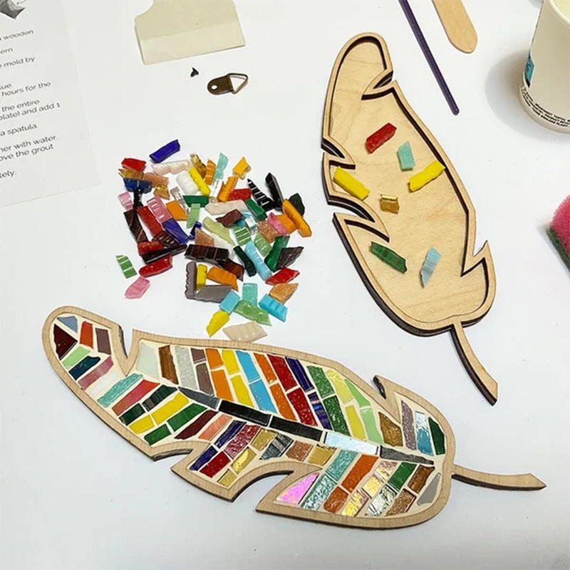 DIY 모자이크 코스터 컬러 깃털 키트 세트 크리스탈  - Kids Education Things 리뷰 및 가격