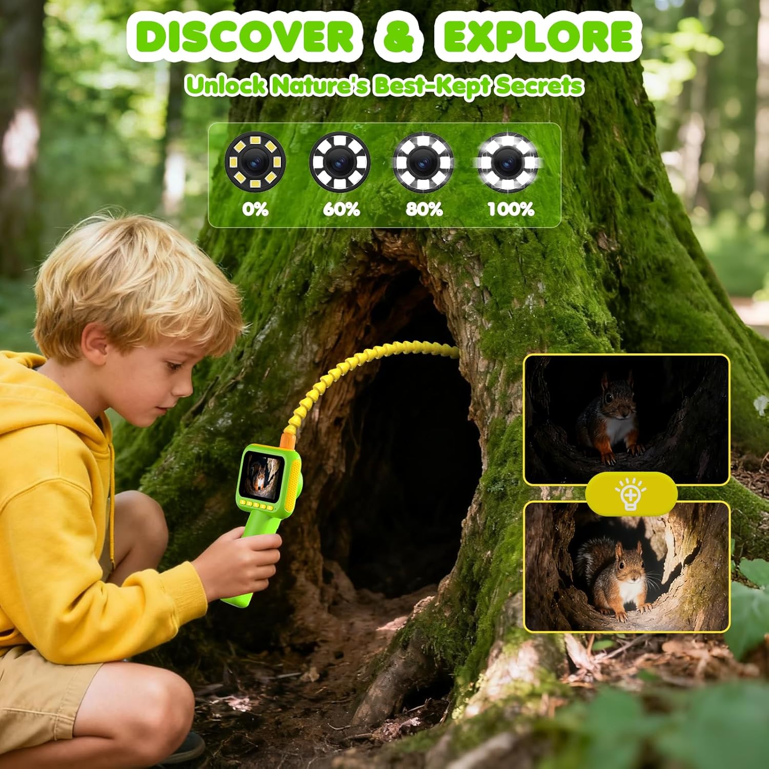 어린이용 내시경, 조명이 있는 내시경 카메라 장난감,  - Kids Nature Education 리뷰 및 가격