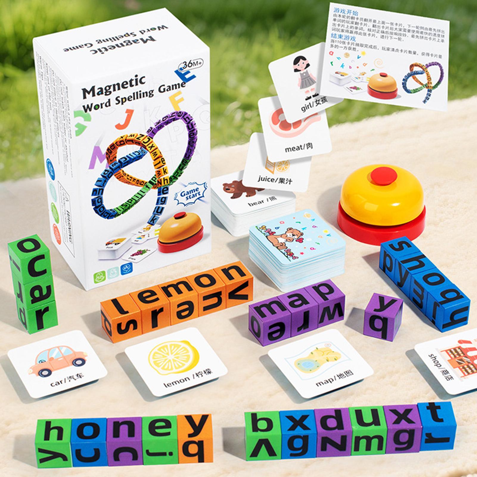 알파벳 자석 단어 맞추기 게임 세트 교육용 STEM 장 - Sight Word Game 리뷰 및 가격