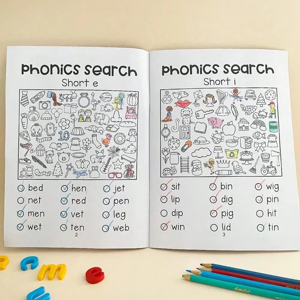 파닉스 읽기 및 찾기 게임 통합 문서 유치원 유치원 영 - Sight Word Game 리뷰 및 가격