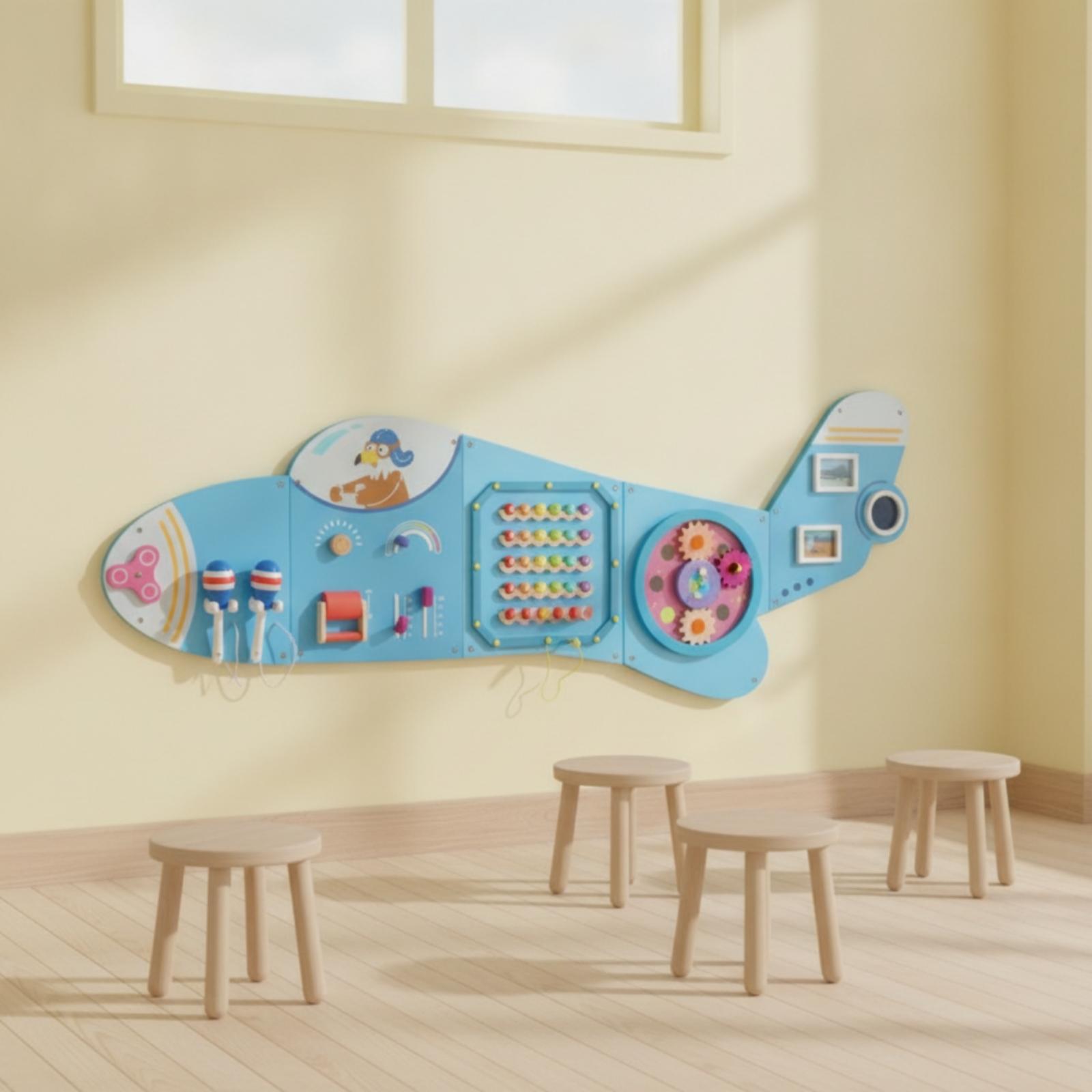 나무 벽걸이형 활동판, 교육용 나무 활동판, 유아용,  - Kids Education Wallpaper 리뷰 및 가격